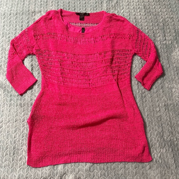 🔴🔴MiracleBody Pink Long Sleeve Tunic & Spaghetti Strap Set - Picture 5 of 8